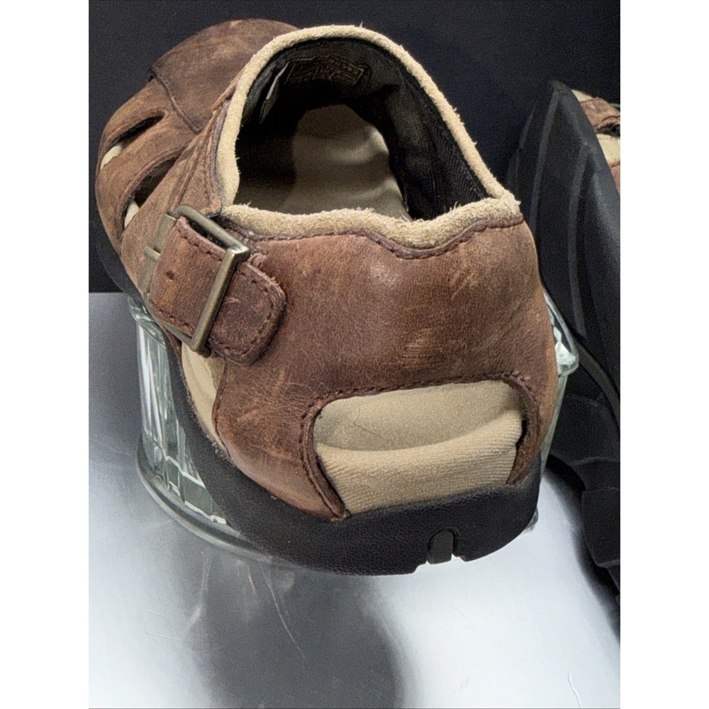 TEVA Mens Suede Sandal Fisherman BROWN US 7 F8004H Outdoor Wear UK 6 Back Buckle - Picture 13 of 13